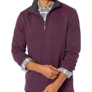 Men's Quarter-Zip French Rib Sweater